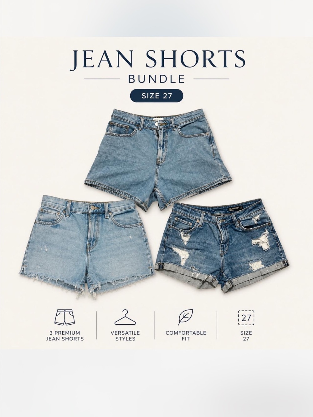 Jean Shorts Bundle size 27